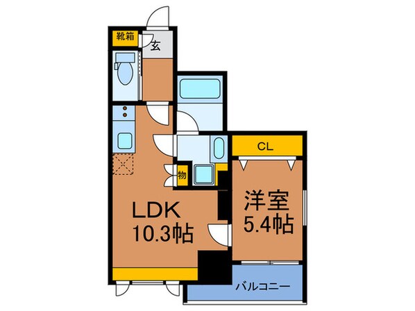 プレジオ難波ＡＳＩＡＮの物件間取画像